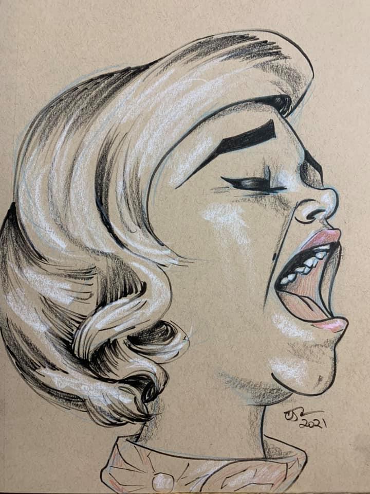Caricature of Etta James