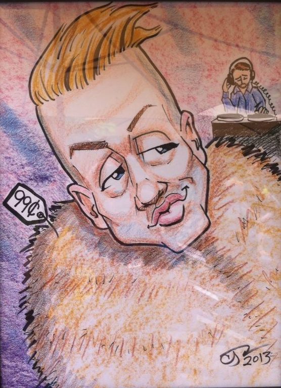 Caricature of Macklemore (and Ryan Lewis).