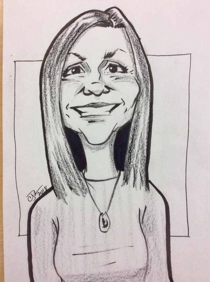 Caricature of a woman